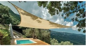 Chios Hellas Τρίγωνο Πανί Σκίασης Εκρού 3x3m