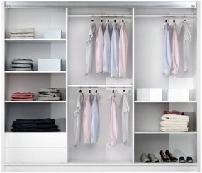 Ντουλάπα Boston 250 συρόμενη-Cashmere