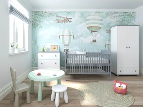 Βρεφικό προεφηβικό Κρεβάτι Alice Grey  70x140cm   BC10021  BabyCute