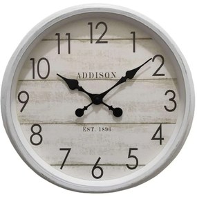 Ρολόι Τοίχου QN0001663G Φ41cm White Oriana Ferelli® Πλαστικό