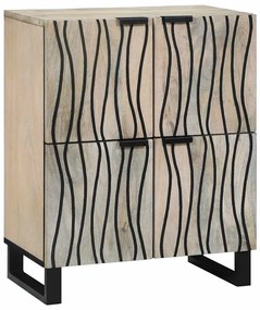 vidaXL Ντουλάπες &amp; ράφια αποθήκευσης μέσων Λευκό και Μαύρο