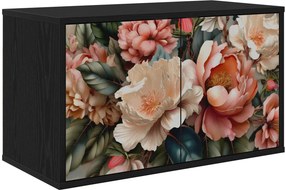 vidaXL Κρεμαστός θρανίο τηλεόρασης BORNE 69 x 33 x 40 εκ Μαύρη Δρυς
