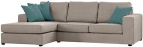 Γωνιακός καναπές Lina-Mpez Anoixto-245 x 150 εκ.-Με Μπαούλο