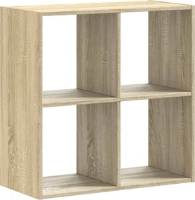 vidaXL Βιβλιοθήκη Sonoma Δρυς 68,5x32x68,5 εκ. από Επεξεργ. Ξύλο