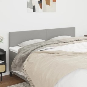 vidaXL Κεφαλάρια Αν. Γκρι 160x5x78/88 εκ. Ύφασμα