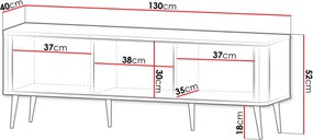 Έπιπλο τηλεόρασης Marly Reg mini-Kafe