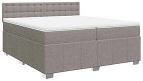 ΚΡΕΒΑΤΙ BOXSPRING ΜΕ ΣΤΡΩΜΑ TAUPE 200X200 ΕΚ. ΥΦΑΣΜΑΤΙΝΟ 3289493