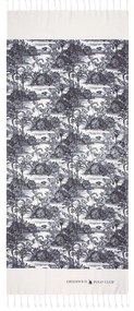 Πετσέτα Θαλάσσης - Παρεό 3669 Ecru-Grey Greenwich Polo Club Θαλάσσης 80x180cm 100% Cotton