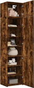 vidaXL Ντουλάπι Αποθήκευσης Στενό Δρυς 50x42,5x225 εκ. Επεξεργ. Ξύλο