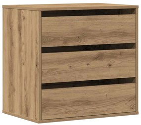 vidaXL Συρταριέρα Γωνιακή Αρτισιανή Δρυς 60x41x58 εκ. Επεξεργ. Ξύλο