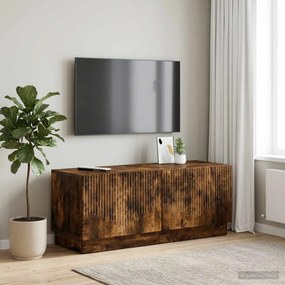 vidaXL Ντουλάπι TV Καπνισμένο Ξύλο Δρυός Επεξεργασμένο Ξύλο