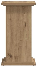 vidaXL Βάσεις Φυτών Αρτισιανή Δρυς 33x33x60 εκ. Επεξ. Ξύλο
