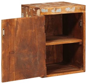 vidaXL Κομοδίνο Καφέ 35 x 33 x 48 εκ Ανακτημένο Στερεό Ξύλο