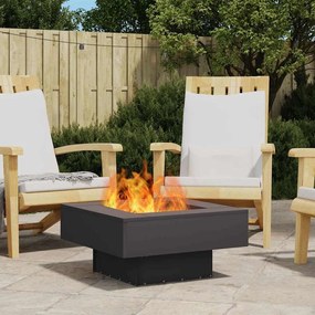 vidaXL Φωτιά Μαύρο 60 x 60 x 30 cm Κρύα έλαση από χάλυβα