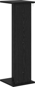 vidaXL Βάση φυτών Μαύρη Δρυς 25 x 25,5 x 80,5 εκ. Επεξεργασμένο Ξύλο