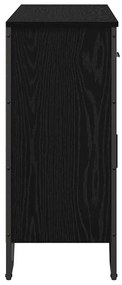 vidaXL Πλαϊνό Γραφείο Μαύρη Οξυά 97 x 32.5 x 74.5 εκ.