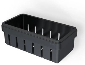 Geesa Frame 8801-400 Black Matt Σπογγοθήκη-Μπουκαλοθήκη με Αφαιρούμενο Καλάθι 21x10,8x7,5cm