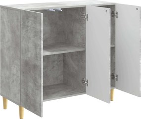 vidaXL Πλαϊνό γραφείο Γκρι Σκυροδέματος 89 x 34,5 x 80 εκ