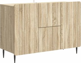 vidaXL Πλαϊνό γραφείο με συρτάρι Sonoma Δρυς 89 x 34,5 x 62 εκ.