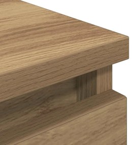 Έπιπλο Τηλεόρασης Artisian Δρυς 100x35x54 εκ Επεξεργασμένο Ξύλο - Καφέ
