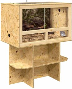 vidaXL Terrarium Καφέ 80 x 50 x 100 εκ. OSB