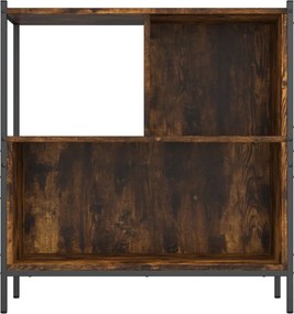 vidaXL Βιβλιοθήκη Καπνιστή Δρυς 72x28x77,5εκ. από Επεξεργασμένο Ξύλο