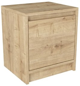 Κομοδίνο Conve Megapap χρώμα sapphire oak 40x35x45εκ.