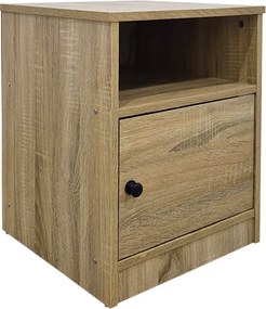 Κομοδίνο Lenea pakoworld sonoma 40x40x50εκ