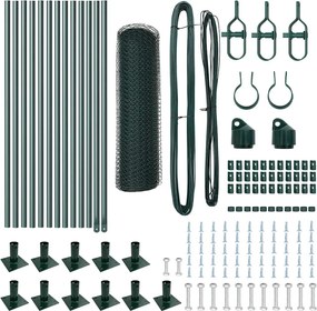 vidaXL Στύλος Περιφράξεων Πράσινο 25 x 0,4 m (13 mm πλέγμα)