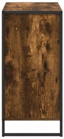 vidaXL Πλαϊνό γραφείο με συρτάρι Καπνιστό Δρύς 79 x 36 x 75.5 εκ.