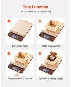 VEVOR Digital Shipping Postal Scale, 2 g High Accuracy, 40 kg Postal Scale with Hold/Tare/Auto-off Function, Flip Holder Design &amp; Easy Calibration, Fit for Home and Office Use, Battery Included