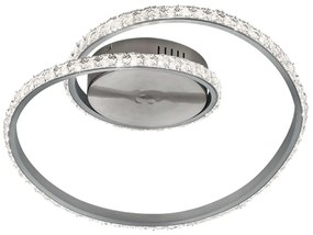 Φωτιστικό Οροφής - Πλαφονιέρα Rubin R62021105 1xLed 19W 45x18cm Silver RL Lighting Metal