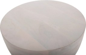 ΣΚΑΜΠΟ ΣΤΡΟΓΓΥΛΟ COIL HM9703 ΜΑΣΙΦ MANGO ΣΕ ΛΕΥΚΟ ΧΡΩΜΑ Φ35x51Υ εκ.