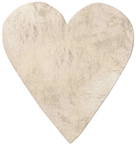 Παιδικό Χαλί FEATHERY BEIGE HEART 160 x 160 εκ.