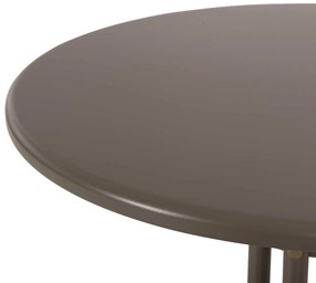 ΤΡΑΠΕΖΙ ΕΞ.ΧΩΡΟΥ ΣΤΡΟΓΓΥΛΟ LINO HM5973.04 ΜΕΤΑΛΛΙΚΟ ΣΑΜΠΑΝΙ Φ60x70Υεκ.