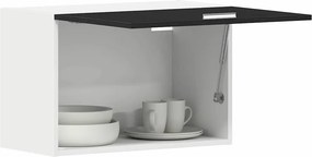 vidaXL Κρεμαστό ντουλάπι Lyon Μαύρη Οξυά 60 x 31 x 40 εκ