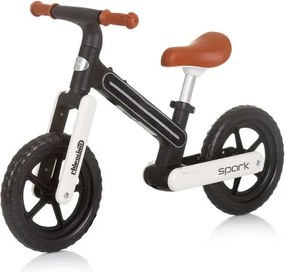 Spark Loopfiets met Lichteffect 12 Inch Junior Black/White