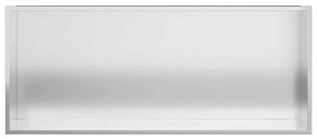 vidaXL Νίτσα Μπάνιου Ασημί 75 x 30 x 9.5 εκ. Ανοξείδωτο ατσάλι