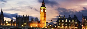 Εικόνα της νύχτας Big Ben στο Λονδίνο - 135x45