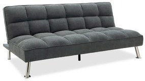 Καναπές-κρεβάτι Rebel pakoworld 3θέσιος με ύφασμα ανθρακί 189x92x82εκ - 035-000020
