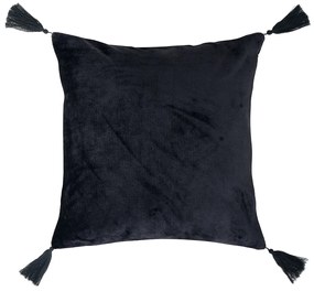 Βελουτέ Διακοσμητικό Μαξιλάρι (50x50) Kentia Stylish Ivanna 30 Black