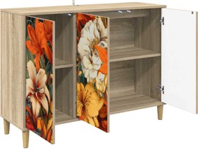 vidaXL Πλαϊνό γραφείο GENNEP Sonoma 102 x 33 x 75 εκ.