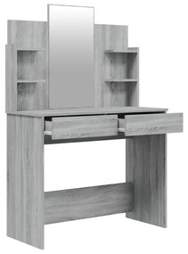 vidaXL Μπουντουάρ Σετ Sonoma Δρυς 96x40x142 εκ.