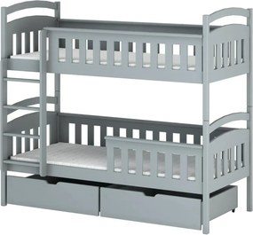 HARRY 90x200 grey bunk bed Lano Furniture