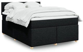 ΚΡΕΒΑΤΙ BOXSPRING ΜΕ ΣΤΡΩΜΑ ΜΑΥΡΟ 140X190 ΕΚ. ΥΦΑΣΜΑΤΙΝΟ 3288977