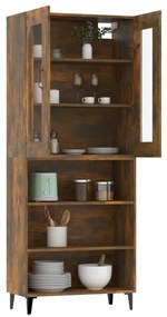 vidaXL Ντουλάπι Καπνιστή Δρυς 69,5x34x180 εκ. από Επεξεργασμένο Ξύλο