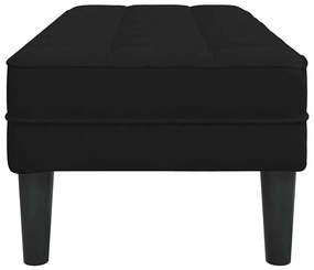 vidaXL Παγκάκι Μαύρο 113x57x39 εκ. Βελούδο
