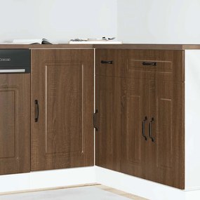vidaXL ντουλάπι βάσης κουζίνας Kalmar Καφέ δρυς Επεξεργασμένο Ξύλο