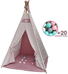 Παιδική Σκηνή Με Στρωματάκι + 20 Μπάλες Bebe Stars Swan 302-314
