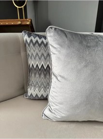 Stewehome Μαξιλαροθήκη διακοσμητική από βελούδο με βιολέτα 43x43 cm
